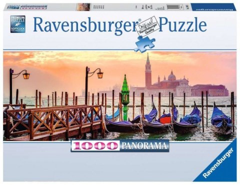Ravensburger Puzzle 2D Panoramiczne 1000 elementów: Gondole w Wenecji 15082 Ravensburger Puzzle 2D Panoramiczne 1000 elementów: Gondole w Wenecji 15082