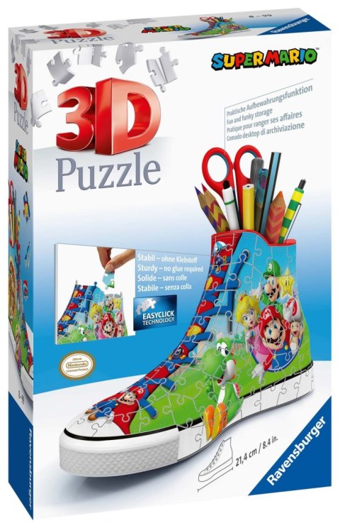 Ravensburger Puzzle 3D Trampek Super Mario 108 elementów 11267 Ravensburger Puzzle 3D Trampek Super Mario 108 elementów 11267
