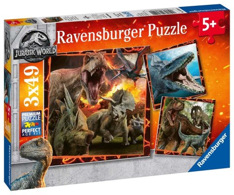 Ravensburger Puzzle dla dzieci 2D: Jurassic World 3x49 elementów 8054 Ravensburger Puzzle dla dzieci 2D: Jurassic World 3x49 elementów 8054