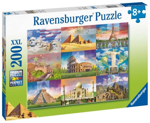 Ravensburger Puzzle dla dzieci 2D: Monumentalne budynki 200 elementów 13290 Ravensburger Puzzle dla dzieci 2D: Monumentalne budynki 200 elementów 13290