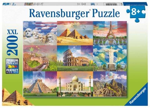 Ravensburger Puzzle dla dzieci 2D: Monumentalne budynki 200 elementów 13290 Ravensburger Puzzle dla dzieci 2D: Monumentalne budynki 200 elementów 13290