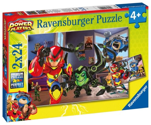 Ravensburger Puzzle dla dzieci 2D: Power Players 2x24 elementy 5190 Ravensburger Puzzle dla dzieci 2D: Power Players 2x24 elementy 5190
