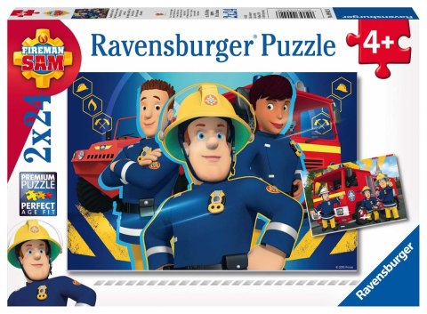 Ravensburger Puzzle dla dzieci 2D: Strażak Sam 2x24 elementy 9042 Ravensburger Puzzle dla dzieci 2D: Strażak Sam 2x24 elementy 9042