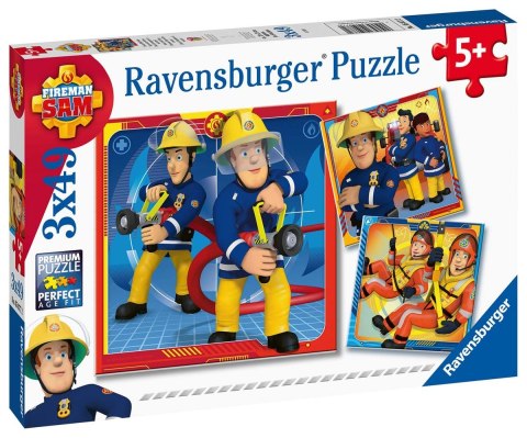 Ravensburger Puzzle dla dzieci 2D: Strażak Sam na ratunek! 3x49 elementów 5077 Ravensburger Puzzle dla dzieci 2D: Strażak Sam na ratunek! 3x49 elementów 5077