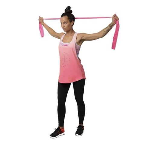 Taśma pilates HMS TP01 PINK 0.7 x 120 x 1200 MM 17-34-022 Taśma pilates HMS TP01 PINK 0.7 x 120 x 1200 MM 17-34-022