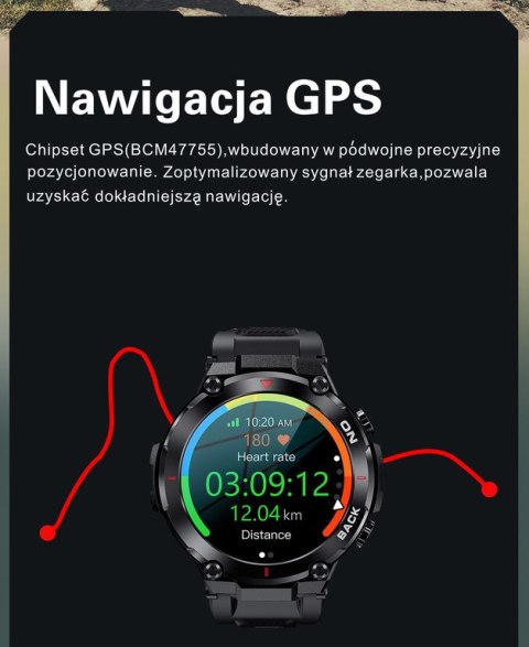 SMARTWATCH MĘSKI GRAVITY GT8-3 - z GPS (sg017c) SMARTWATCH MĘSKI GRAVITY GT8-3 - z GPS (sg017c)