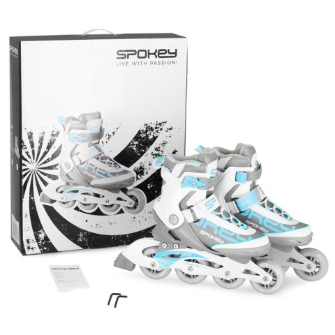 Łyżworolki Spokey Prime Pro WH/TQ 40 926968 Łyżworolki Spokey Prime Pro WH/TQ 40 926968
