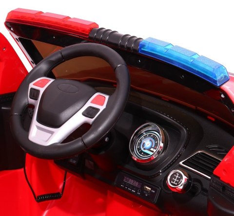 Auto SUV Straż Pożarna na akumulator dla dzieci + Syreny + Światła + Megafon + Pilot + Wolny Start + Naklejki Auto SUV Straż Pożarna na akumulator dla dzieci + Syreny + Światła + Megafon + Pilot + Wolny Start + Naklejki