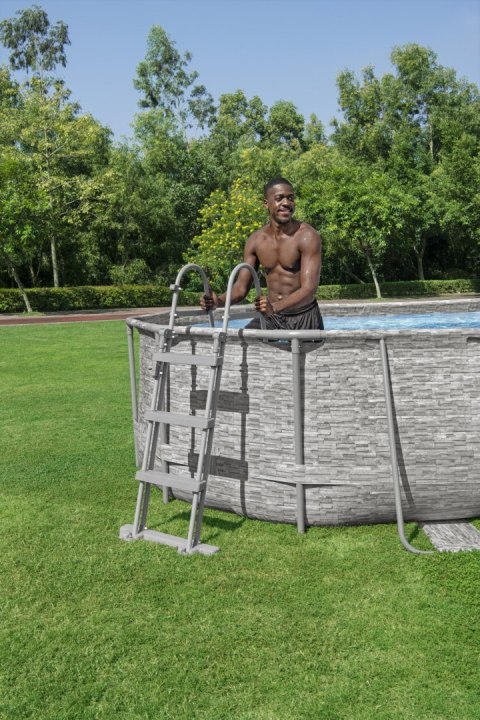 Basen stelażowy Power Steel Swim Vista z oknem 488x305x107 16x10FT BESTWAY 6w1 + Pompa piaskowa Basen stelażowy Power Steel Swim Vista z oknem 488x305x107 16x10FT BESTWAY 6w1 + Pompa piaskowa