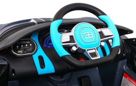 Bugatti Divo Autko na akumulator dla dzieci Szary + Pilot + EVA + Wolny Start + LED MP3 Bugatti Divo Autko na akumulator dla dzieci Szary + Pilot + EVA + Wolny Start + LED MP3