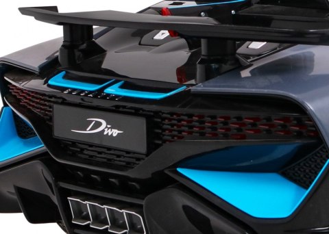 Bugatti Divo Autko na akumulator dla dzieci Szary + Pilot + EVA + Wolny Start + LED MP3 Bugatti Divo Autko na akumulator dla dzieci Szary + Pilot + EVA + Wolny Start + LED MP3