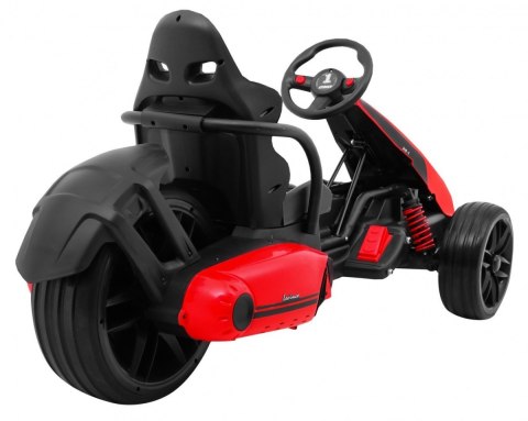 Gokart na akumulator Bolid XR-1 dla dzieci Czerwony + Regulowana kierownica + Profilowane siedzenie Gokart na akumulator Bolid XR-1 dla dzieci Czerwony + Regulowana kierownica + Profilowane siedzenie