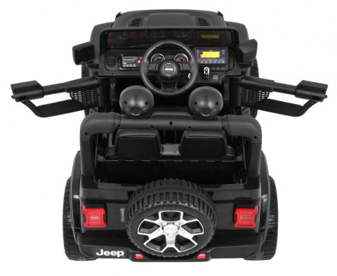 Jeep Wrangler Rubicon na akumulator dla dzieci Czarny + Pilot + Radio MP3 LED + Koła EVA Jeep Wrangler Rubicon na akumulator dla dzieci Czarny + Pilot + Radio MP3 LED + Koła EVA