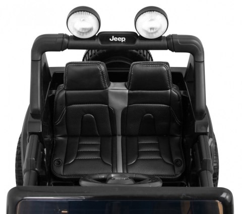 Jeep Wrangler Rubicon na akumulator dla dzieci Czarny + Pilot + Radio MP3 LED + Koła EVA Jeep Wrangler Rubicon na akumulator dla dzieci Czarny + Pilot + Radio MP3 LED + Koła EVA