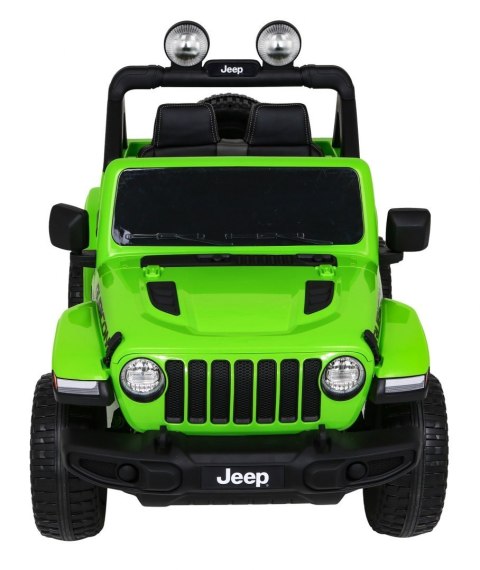Jeep Wrangler Rubicon na akumulator dla dzieci Zielony + Pilot + Radio MP3 LED + Koła EVA Jeep Wrangler Rubicon na akumulator dla dzieci Zielony + Pilot + Radio MP3 LED + Koła EVA