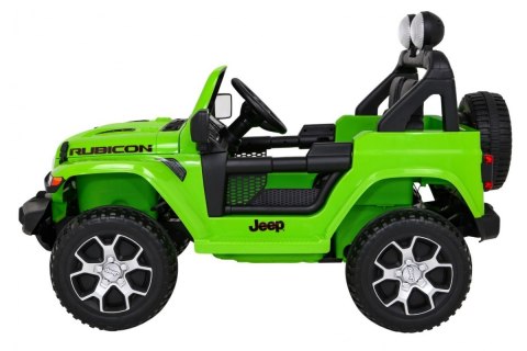 Jeep Wrangler Rubicon na akumulator dla dzieci Zielony + Pilot + Radio MP3 LED + Koła EVA Jeep Wrangler Rubicon na akumulator dla dzieci Zielony + Pilot + Radio MP3 LED + Koła EVA