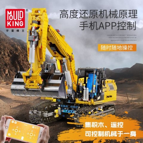 Koparka zdalnie sterowana 1830el. 13112 Mould King Koparka zdalnie sterowana 1830el. 13112 Mould King