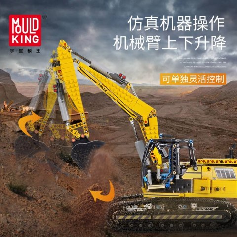 Koparka zdalnie sterowana 1830el. 13112 Mould King Koparka zdalnie sterowana 1830el. 13112 Mould King