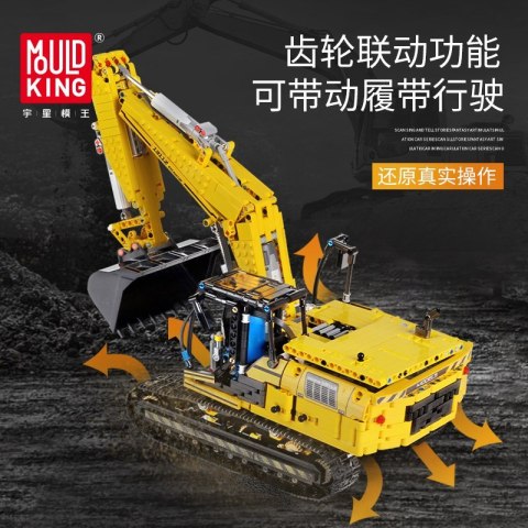 Koparka zdalnie sterowana 1830el. 13112 Mould King Koparka zdalnie sterowana 1830el. 13112 Mould King