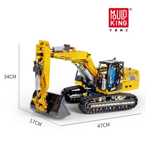 Koparka zdalnie sterowana 1830el. 13112 Mould King Koparka zdalnie sterowana 1830el. 13112 Mould King