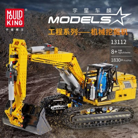 Koparka zdalnie sterowana 1830el. 13112 Mould King Koparka zdalnie sterowana 1830el. 13112 Mould King