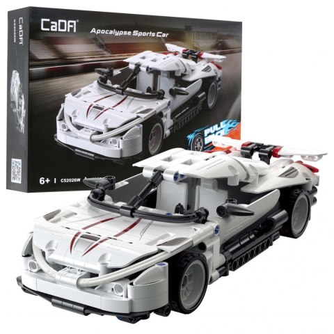 Klocki techniczne CaDA 368 el. Auto sportowe Apocalypse z napędem Pull-back dla dzieci 6+ Klocki techniczne CaDA 368 el. Auto sportowe Apocalypse z napędem Pull-back dla dzieci 6+