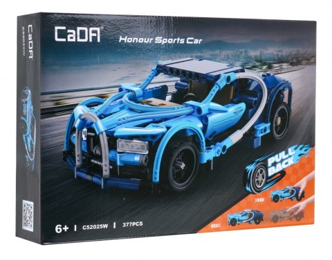 Klocki techniczne CaDA 377 el. Auto sportowe Honour z napędem Pull-back dla dzieci 6+ Klocki techniczne CaDA 377 el. Auto sportowe Honour z napędem Pull-back dla dzieci 6+