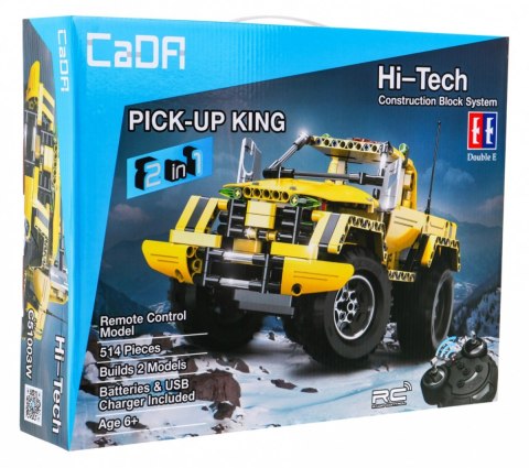 Klocki techniczne CaDA 531 el. Zdalnie sterowany Pick-up 2w1 dla dzieci 6+ Klocki techniczne CaDA 531 el. Zdalnie sterowany Pick-up 2w1 dla dzieci 6+