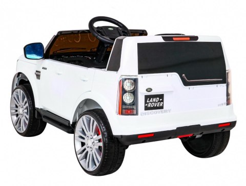 Land Rover Discovery Autko elektryczne dla dzieci Biały + Pilot + Koła EVA + Wolny Start + Radio MP3 Land Rover Discovery Autko elektryczne dla dzieci Biały + Pilot + Koła EVA + Wolny Start + Radio MP3