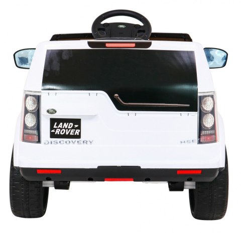 Land Rover Discovery Autko elektryczne dla dzieci Biały + Pilot + Koła EVA + Wolny Start + Radio MP3 Land Rover Discovery Autko elektryczne dla dzieci Biały + Pilot + Koła EVA + Wolny Start + Radio MP3