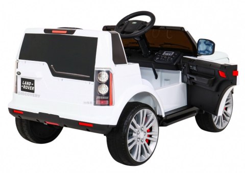 Land Rover Discovery Autko elektryczne dla dzieci Biały + Pilot + Koła EVA + Wolny Start + Radio MP3 Land Rover Discovery Autko elektryczne dla dzieci Biały + Pilot + Koła EVA + Wolny Start + Radio MP3