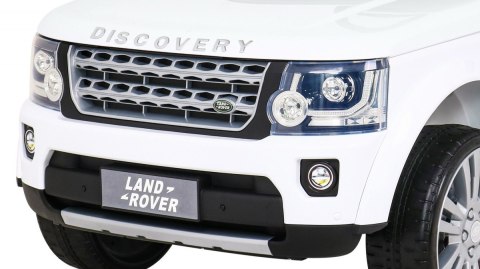 Land Rover Discovery Autko elektryczne dla dzieci Biały + Pilot + Koła EVA + Wolny Start + Radio MP3 Land Rover Discovery Autko elektryczne dla dzieci Biały + Pilot + Koła EVA + Wolny Start + Radio MP3