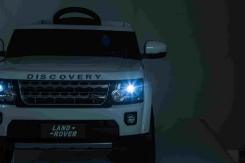 Land Rover Discovery Autko elektryczne dla dzieci Biały + Pilot + Koła EVA + Wolny Start + Radio MP3 Land Rover Discovery Autko elektryczne dla dzieci Biały + Pilot + Koła EVA + Wolny Start + Radio MP3