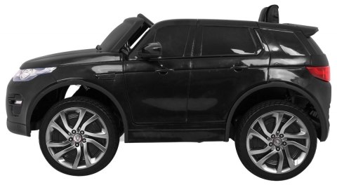 Land Rover Discovery dla dzieci Czarny + Pilot + 5-pkt pasy + Regulacja siedzenia + EVA + MP3 LED Land Rover Discovery dla dzieci Czarny + Pilot + 5-pkt pasy + Regulacja siedzenia + EVA + MP3 LED