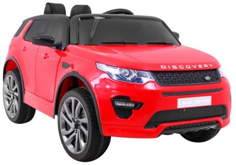 Land Rover Discovery dla dzieci Czerwony + Pilot + 5-pkt pasy + Regulacja siedzenia + EVA + MP3 LED Land Rover Discovery dla dzieci Czerwony + Pilot + 5-pkt pasy + Regulacja siedzenia + EVA + MP3 LED