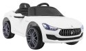 Maserati Ghibli na akumulator dla dzieci Biały + Pilot