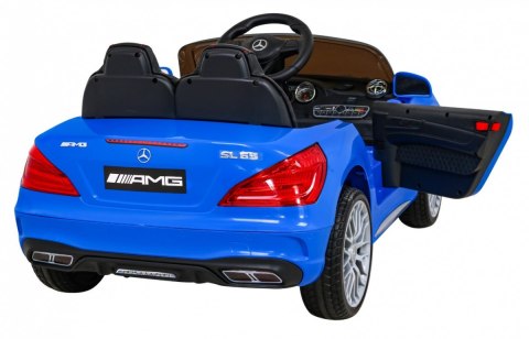 Mercedes Benz AMG SL65 S elektryczny dla dzieci Niebieski + Pilot + Audio LED + Ekoskóra + EVA + Wolny Start Mercedes Benz AMG SL65 S elektryczny dla dzieci Niebieski + Pilot + Audio LED + Ekoskóra + EVA + Wolny Start