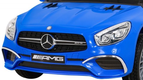 Mercedes Benz AMG SL65 S elektryczny dla dzieci Niebieski + Pilot + Audio LED + Ekoskóra + EVA + Wolny Start Mercedes Benz AMG SL65 S elektryczny dla dzieci Niebieski + Pilot + Audio LED + Ekoskóra + EVA + Wolny Start