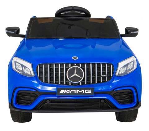 Mercedes Benz GLC63S dla dzieci Niebieski + Pilot + Napęd 4x4 + MP3 LED + EVA + Wolny Start Mercedes Benz GLC63S dla dzieci Niebieski + Pilot + Napęd 4x4 + MP3 LED + EVA + Wolny Start