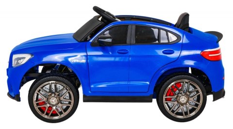 Mercedes Benz GLC63S dla dzieci Niebieski + Pilot + Napęd 4x4 + MP3 LED + EVA + Wolny Start Mercedes Benz GLC63S dla dzieci Niebieski + Pilot + Napęd 4x4 + MP3 LED + EVA + Wolny Start
