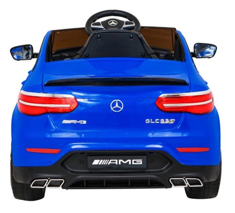 Mercedes Benz GLC63S dla dzieci Niebieski + Pilot + Napęd 4x4 + MP3 LED + EVA + Wolny Start Mercedes Benz GLC63S dla dzieci Niebieski + Pilot + Napęd 4x4 + MP3 LED + EVA + Wolny Start