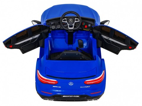Mercedes Benz GLC63S dla dzieci Niebieski + Pilot + Napęd 4x4 + MP3 LED + EVA + Wolny Start Mercedes Benz GLC63S dla dzieci Niebieski + Pilot + Napęd 4x4 + MP3 LED + EVA + Wolny Start