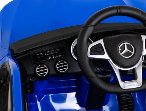 Mercedes Benz GLC63S dla dzieci Niebieski + Pilot + Napęd 4x4 + MP3 LED + EVA + Wolny Start Mercedes Benz GLC63S dla dzieci Niebieski + Pilot + Napęd 4x4 + MP3 LED + EVA + Wolny Start