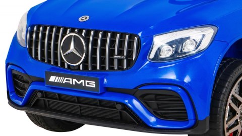 Mercedes Benz GLC63S dla dzieci Niebieski + Pilot + Napęd 4x4 + MP3 LED + EVA + Wolny Start Mercedes Benz GLC63S dla dzieci Niebieski + Pilot + Napęd 4x4 + MP3 LED + EVA + Wolny Start