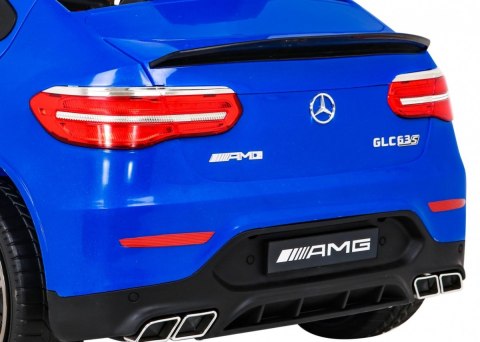 Mercedes Benz GLC63S dla dzieci Niebieski + Pilot + Napęd 4x4 + MP3 LED + EVA + Wolny Start Mercedes Benz GLC63S dla dzieci Niebieski + Pilot + Napęd 4x4 + MP3 LED + EVA + Wolny Start