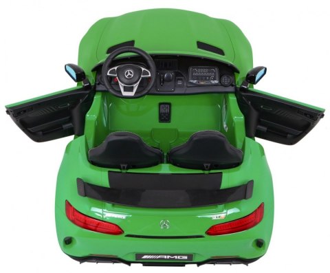Mercedes-Benz GT R dla dzieci Lakier Zielony + Napęd 4x4 + Nawiew powietrza + Pilot + EVA + MP3 LED Mercedes-Benz GT R dla dzieci Lakier Zielony + Napęd 4x4 + Nawiew powietrza + Pilot + EVA + MP3 LED