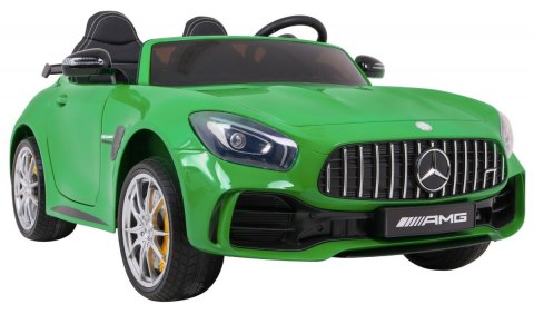 Mercedes-Benz GT R dla dzieci Lakier Zielony + Napęd 4x4 + Nawiew powietrza + Pilot + EVA + MP3 LED Mercedes-Benz GT R dla dzieci Lakier Zielony + Napęd 4x4 + Nawiew powietrza + Pilot + EVA + MP3 LED