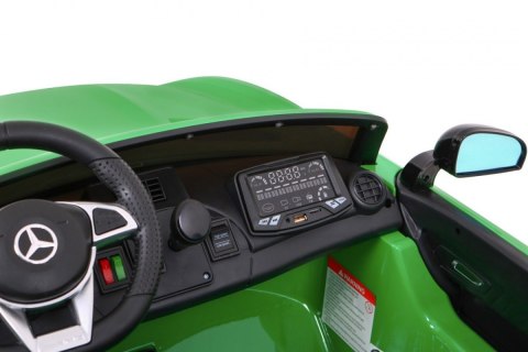 Mercedes-Benz GT R dla dzieci Lakier Zielony + Napęd 4x4 + Nawiew powietrza + Pilot + EVA + MP3 LED Mercedes-Benz GT R dla dzieci Lakier Zielony + Napęd 4x4 + Nawiew powietrza + Pilot + EVA + MP3 LED