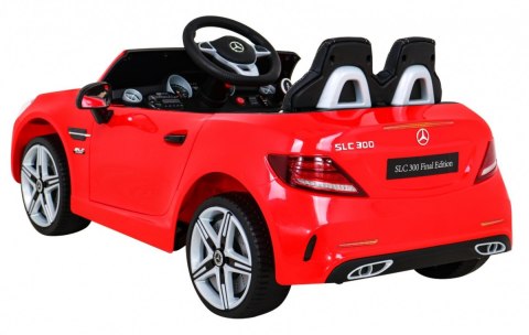 Mercedes Benz SLC300 Auto na akumulator dla dzieci Czerwony + Dźwięki MP3 Światła + Pilot + Wolny Start Mercedes Benz SLC300 Auto na akumulator dla dzieci Czerwony + Dźwięki MP3 Światła + Pilot + Wolny Start