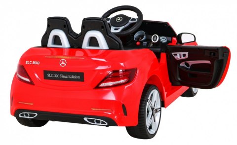 Mercedes Benz SLC300 Auto na akumulator dla dzieci Czerwony + Dźwięki MP3 Światła + Pilot + Wolny Start Mercedes Benz SLC300 Auto na akumulator dla dzieci Czerwony + Dźwięki MP3 Światła + Pilot + Wolny Start